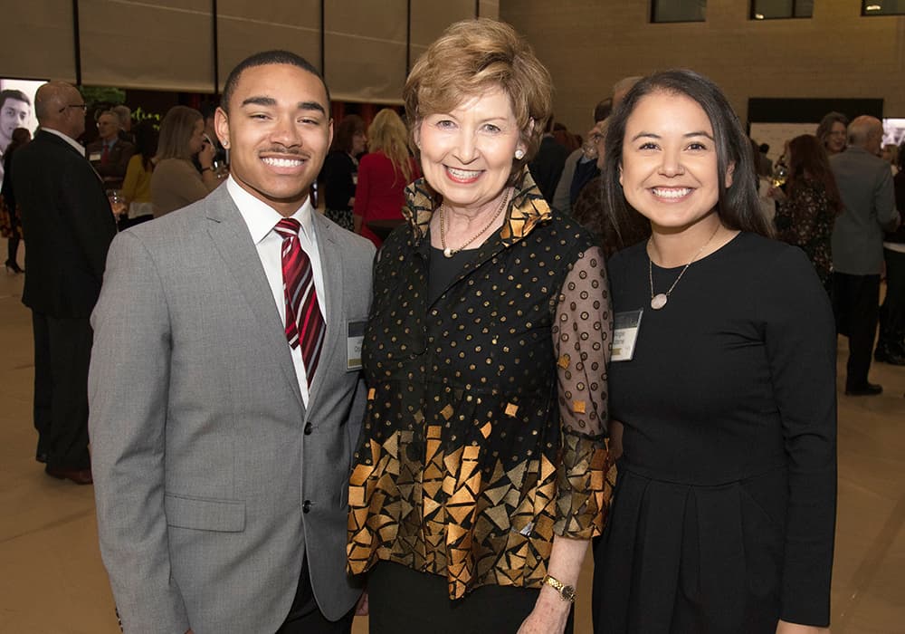 Dorothy Horrell with students