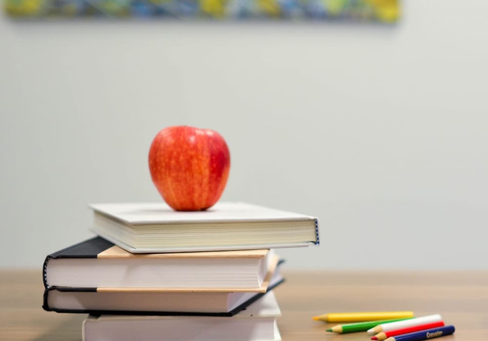 Books in a classroom