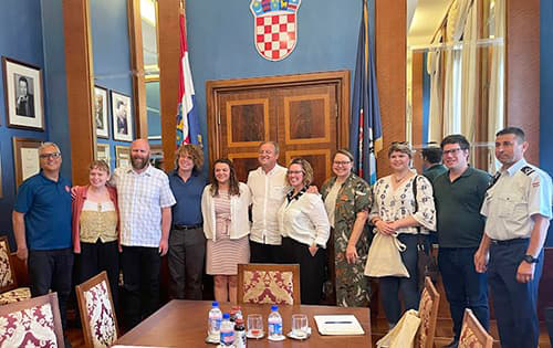 Group in Mayor of Zadar office.