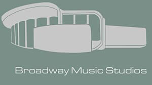 Broadway Music Studios logo.