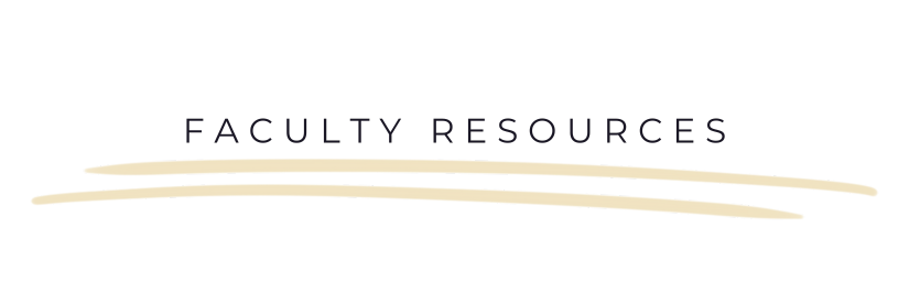 Faculty Resources