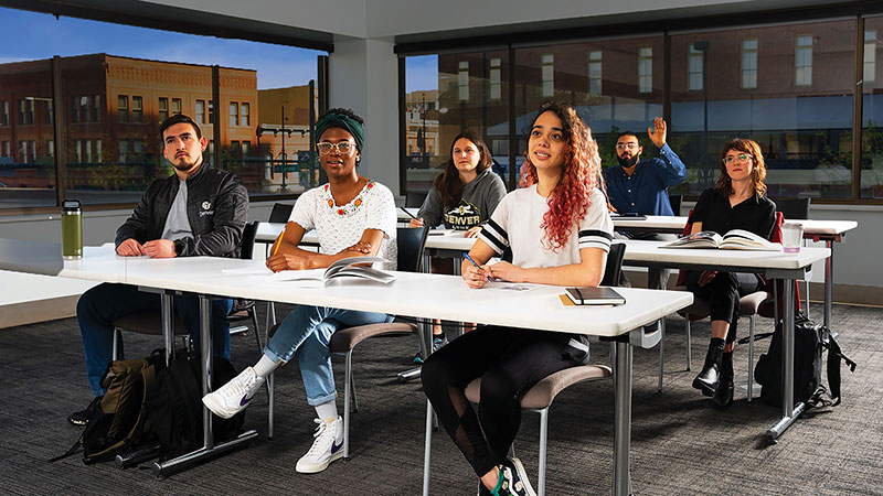 Classroom of diverse students