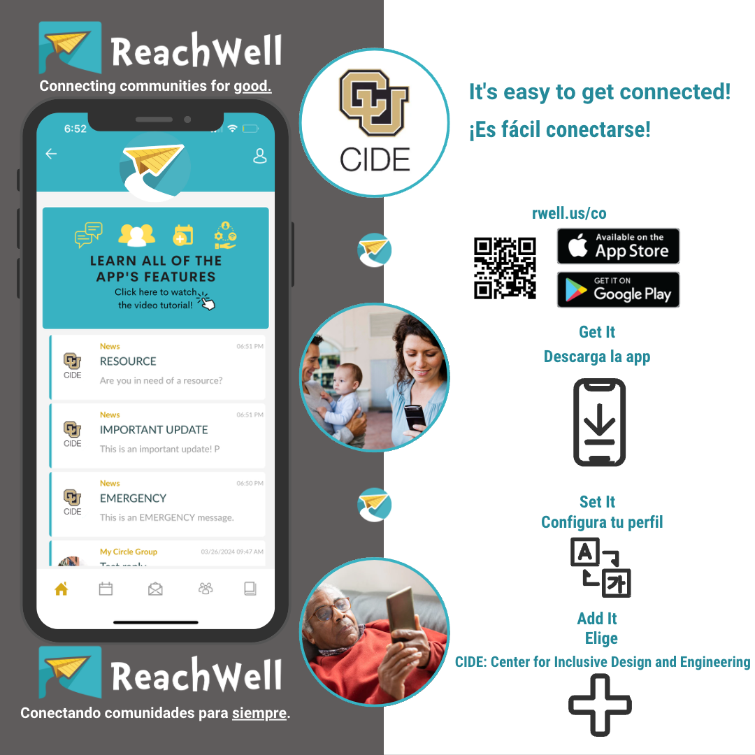 ReachWell Connecting Communities for Good. it's easy to get connected. Get it. Set it. Add it